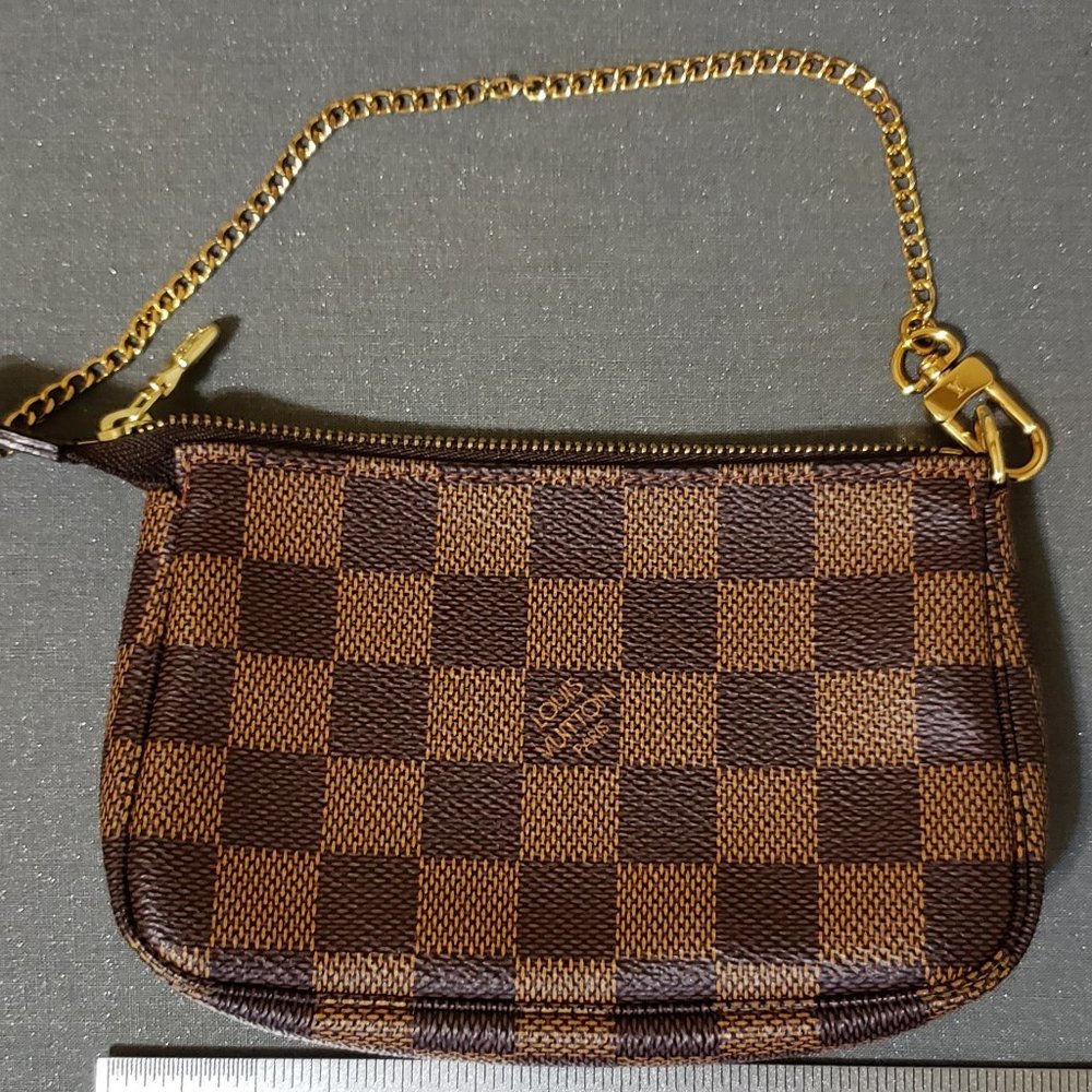 Mini Pochette Accessoires Damier Ebene